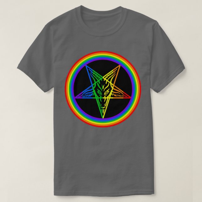 Gay for Satan 2 T Shirt (Design framsida)