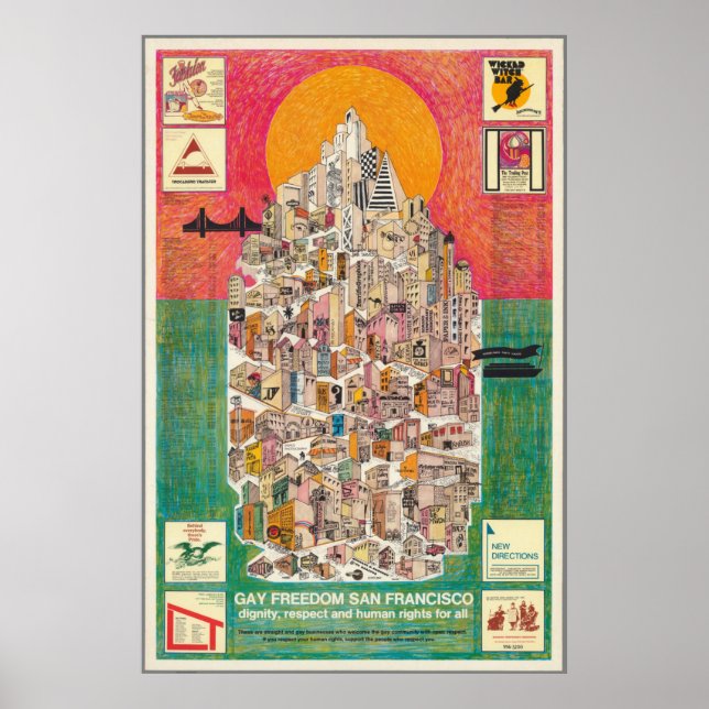 Gay Freedom San Francisco Poster (Framsidan)
