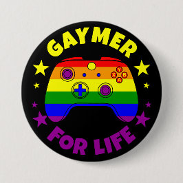 Gay Gaymer for Life Pride Flagga Controller Knapp