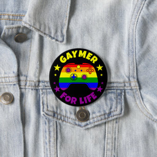 Gay Gaymer for Life Pride Flagga Controller Knapp