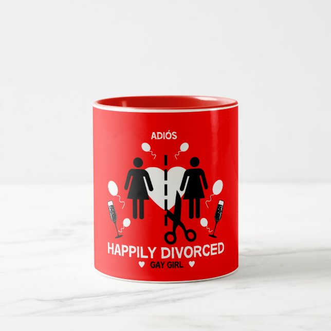 Gay Girl Divorce Survivor Mugg (Center)