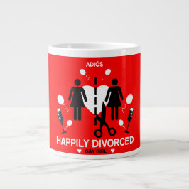 Gay Girl Divorce Survivor Mugg Jumbo Mugg