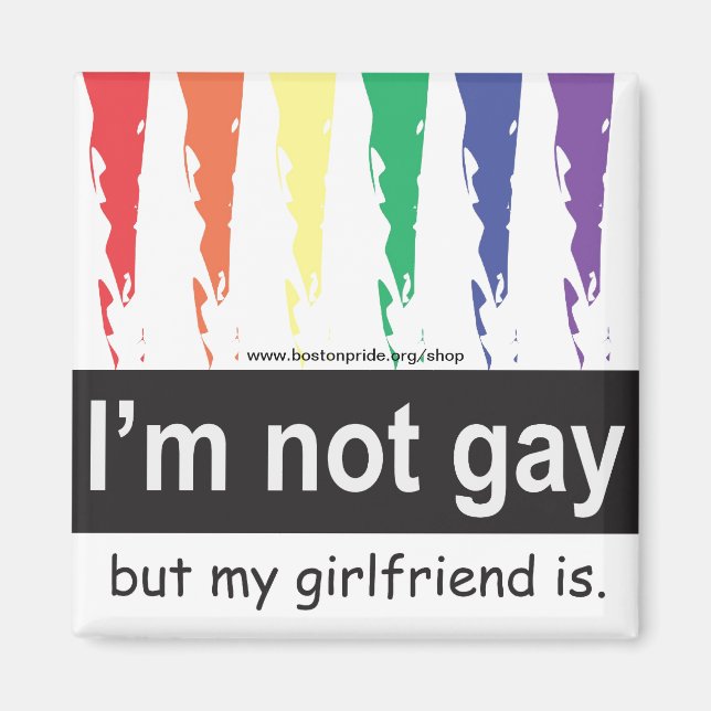 Gay Girlkompis Magnet Square (Framsidan)