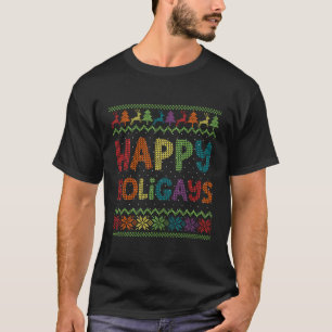 Gay God Jul Lgbt Lycklig Holigays Rainbow Pa T Shirt