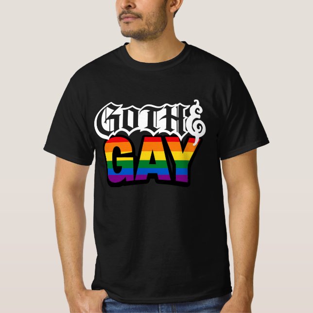 Gay Goth T Shirt (Framsida)