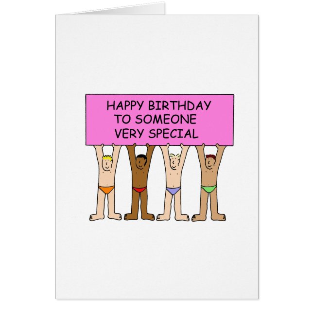Gay Grattis på födelsedagen till någon Speciell Hälsningskort (Framsidan)