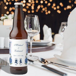 Gay Grooms ReEmergency Blue Ro Ölflaska Etikett