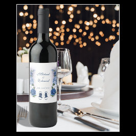 Gay Grooms ReEmergency Blue Ro Vinflaska Etikett