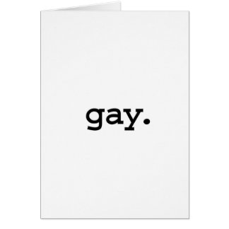 gay. hälsningskort