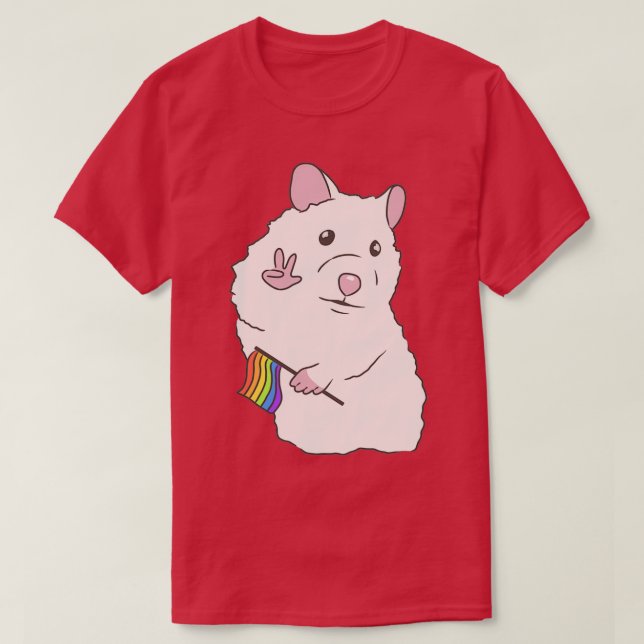 Gay hamster t shirt (Design framsida)
