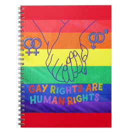 Gay har höger anteckningsbok
