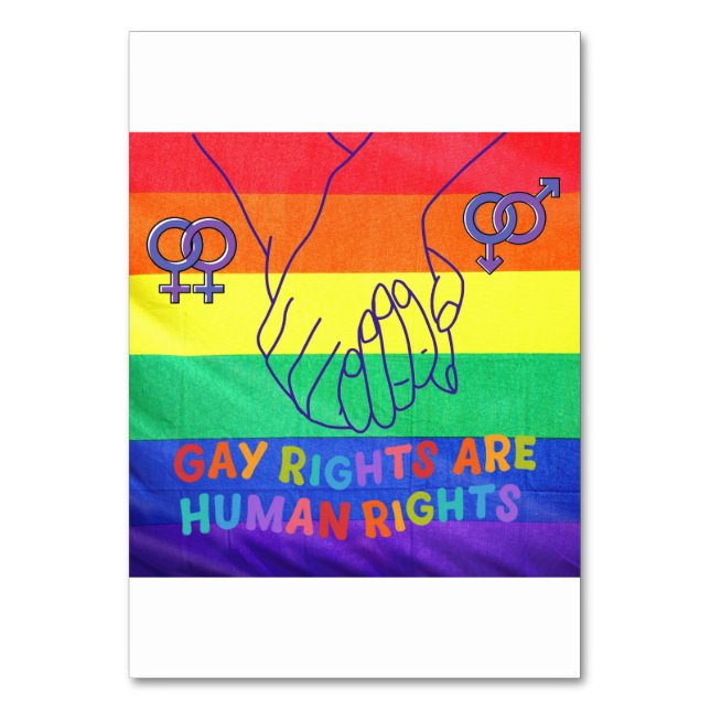 Gay har höger bordsnummer (Framsidan)