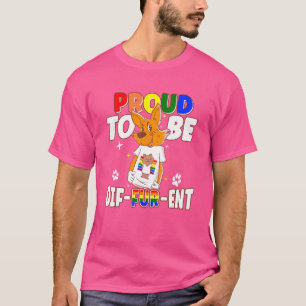Gay Hårig stolt över att vara annorlunda i Lycklig T Shirt
