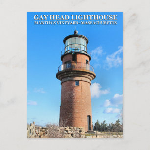 Gay Head fyr, Martha's Vineyard MA Vykort