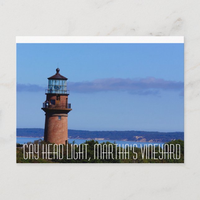 Gay Head Light Martha's Vineyard Vykort (Framsida)