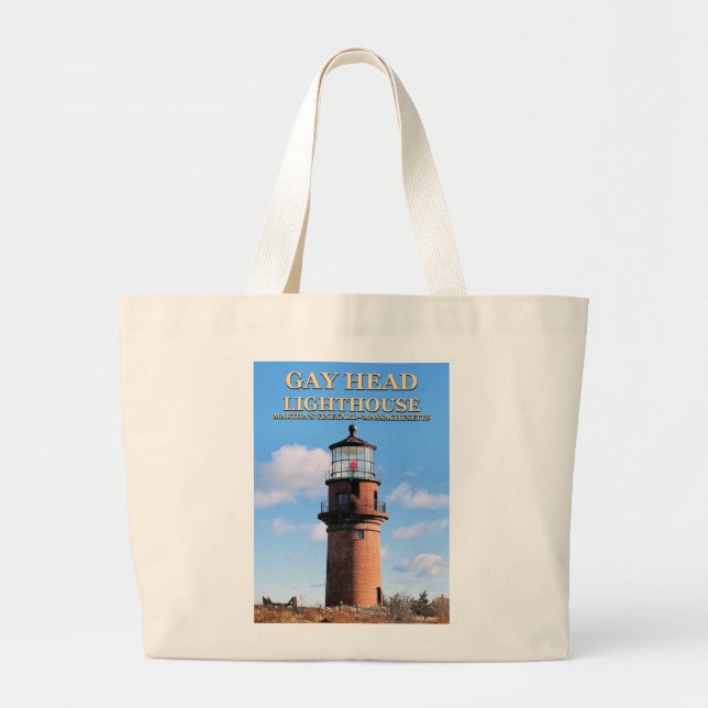 Gay Head Lighthouse, Martha's Vineyard MORSA Jumbo Tygkasse (Framsidan)