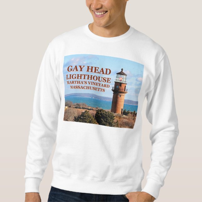 Gay Head Lighthouse, Martha's Vineyard MORSA Sweatshirt (Framsida)