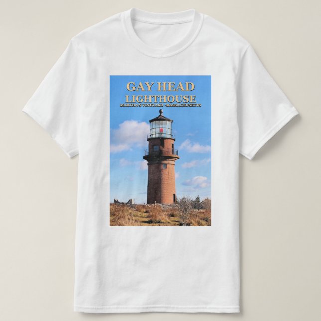 Gay Head Lighthouse, Martha's Vineyard MORSA Tee (Design framsida)