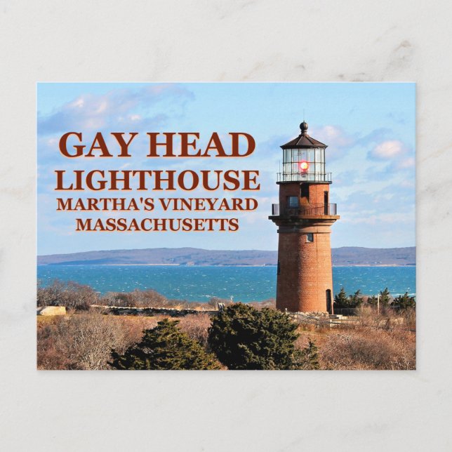 Gay Head Lighthouse, Martha's Vineyard MORSA Vykort (Framsida)