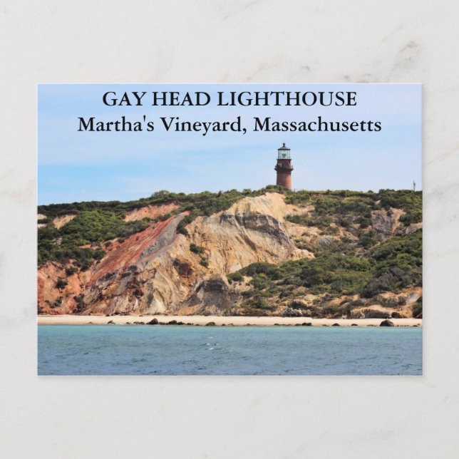 Gay Head Lighthouse, Martha's Vineyard MORSA Vykort (Framsida)
