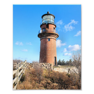 Gay Head Lighthouse, Martha's Vineyard Photo Print Fototryck
