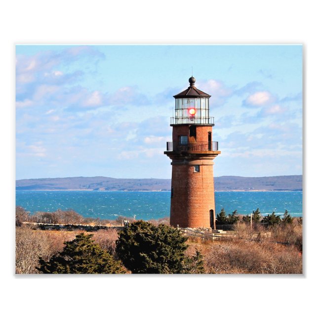 Gay Head Lighthouse, Martha's Vineyard Photo Print Fototryck (Framsidan)