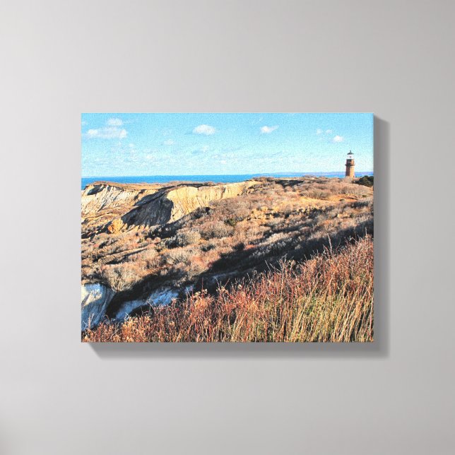 Gay Head Lighthouse, Massachusetts Wrapped Canvas (Framsida)