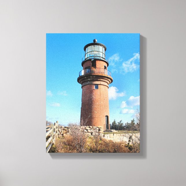Gay Head Lighthouse, Massachusetts Wrapped Canvas (Framsida)