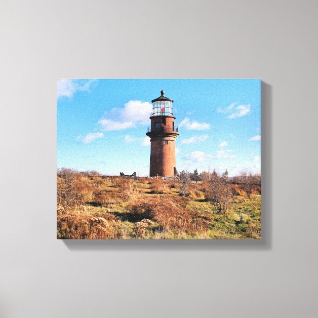 Gay Head Lighthouse, Massachusetts Wrapped Canvas (Framsida)