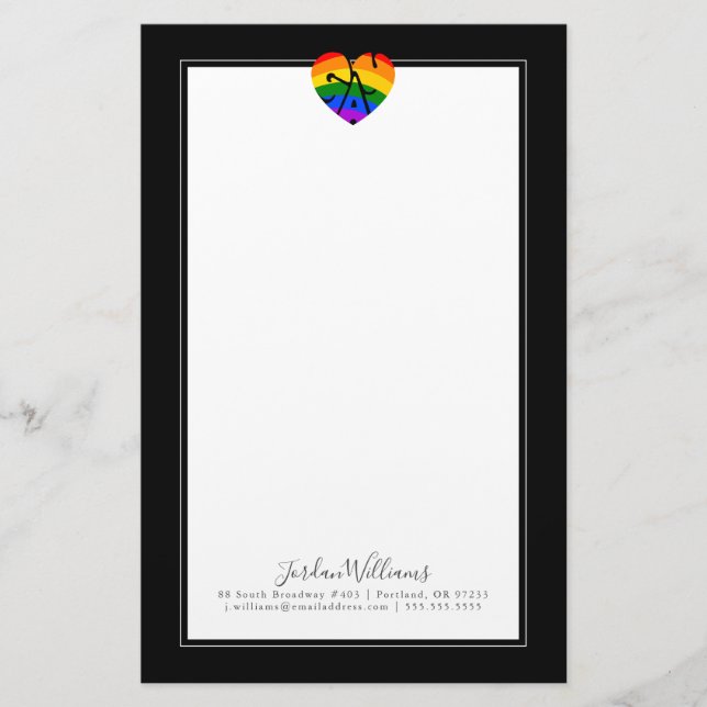 Gay Heart Brevpapper (Framsida)