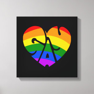 Gay Heart Canvastryck