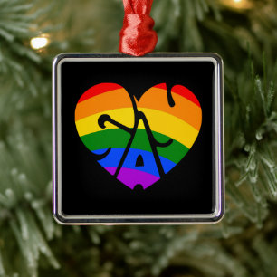 Gay Heart Julgransprydnad Metall