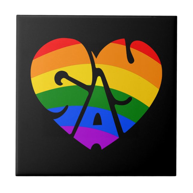 Gay Heart Kakelplatta (Framsidan)