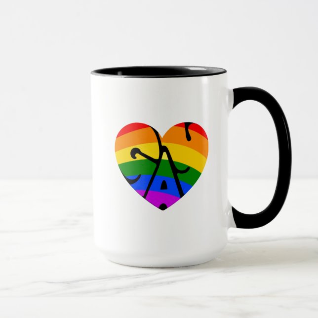 Gay Heart Mugg (Höger)
