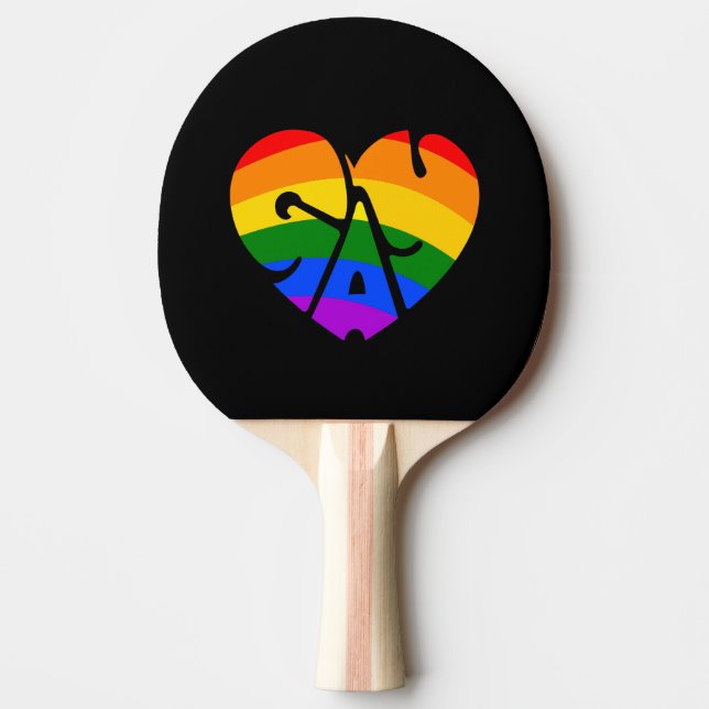 Gay Heart Pingisracket (Framsidan)