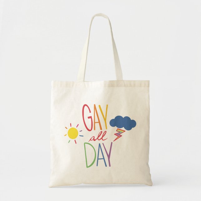 Gay hela dagen tygkasse (Framsidan)