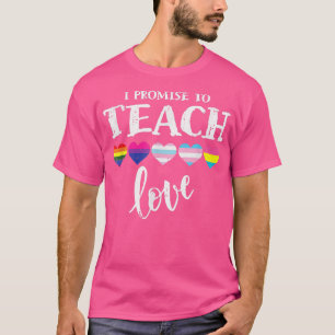 Gay I Lova att testa Kärlek HBT Q-Pridet. T Shirt