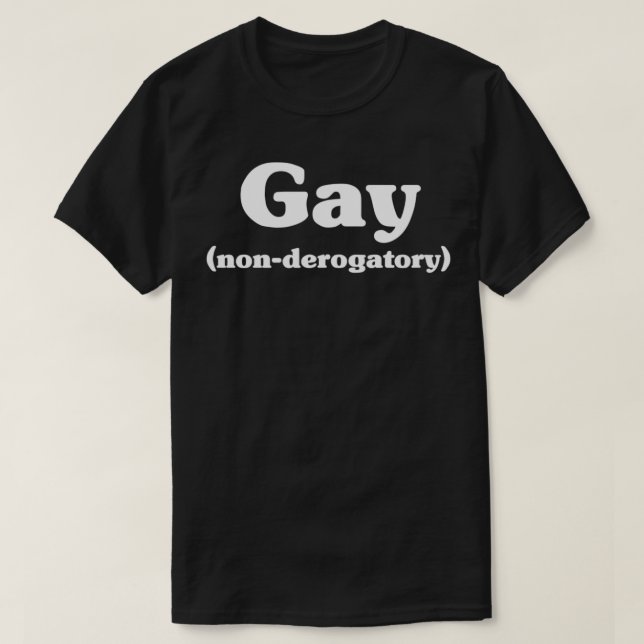 Gay icke-nedsättande t shirt (Design framsida)