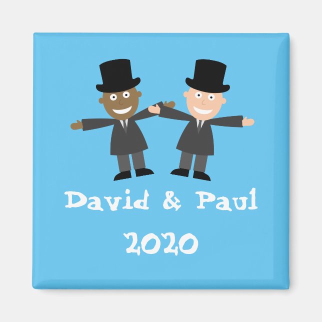 Gay Interrational Bröllop Magnet (Framsidan)