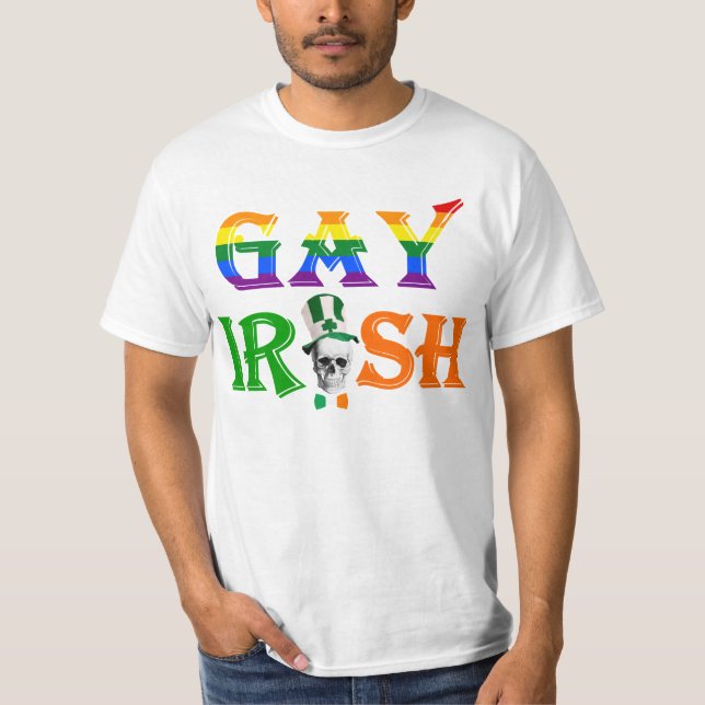 Gay Irish St patrick's day Tee (Framsida)