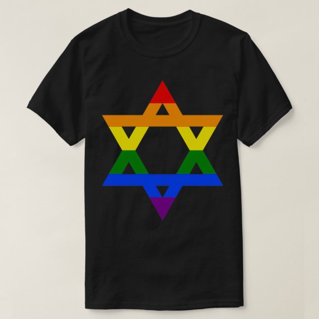 Gay Jew Pride T Shirt (Design framsida)