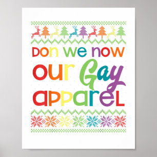 Gay Jul-fonny HBT Don Vi nu vår gay Appare Poster