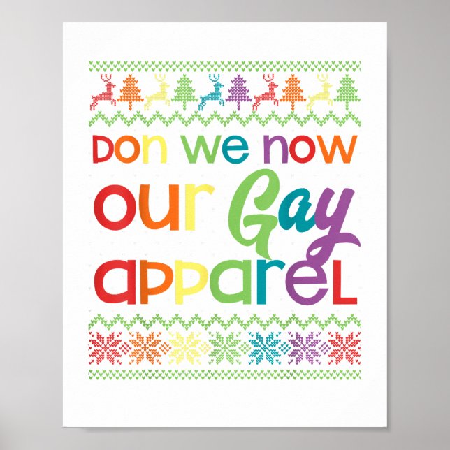 Gay Jul-fonny HBT Don Vi nu vår gay Appare Poster (Framsidan)
