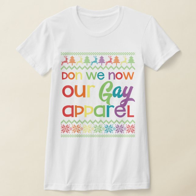 Gay Jul-fonny HBT Don Vi nu vår gay Appare T Shirt (Laydown)