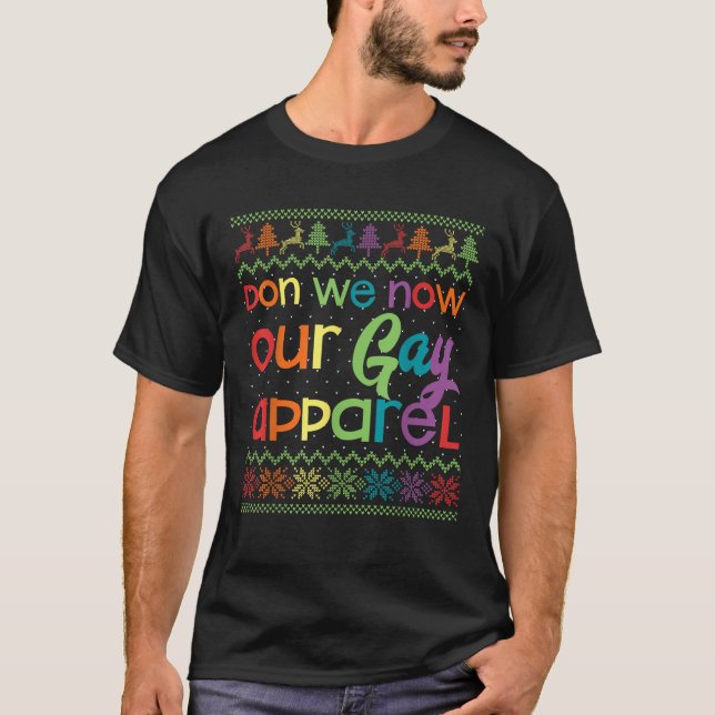 Gay Jul-fonny HBT Don Vi nu vår gay Appare T Shirt (Framsida)