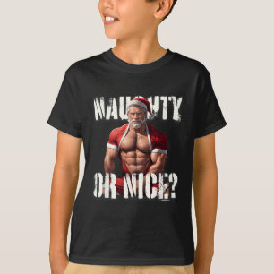 Gay Julafton Muscle pappa Bear Nice Santa Pride HG T Shirt