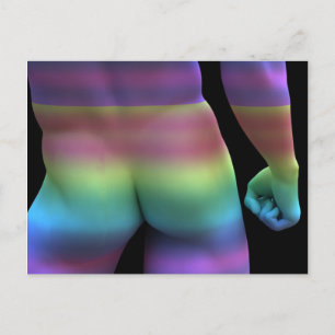 Gay Kärlek Rainbow Vykort