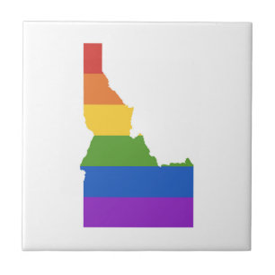 Gay Karta of USA Delstaten Idaho Kakelplatta