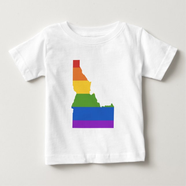 Gay Karta of USA| Delstaten Idaho T Shirt (Framsida)