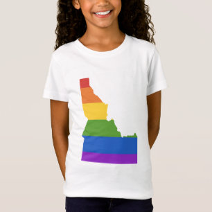 Gay Karta of USA Delstaten Idaho T Shirt